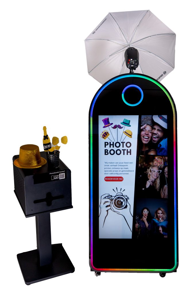 Magic photobooth mirror op de foto