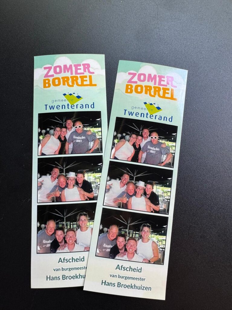 fotokaartjes gemaakt met de magic mirror photobooth