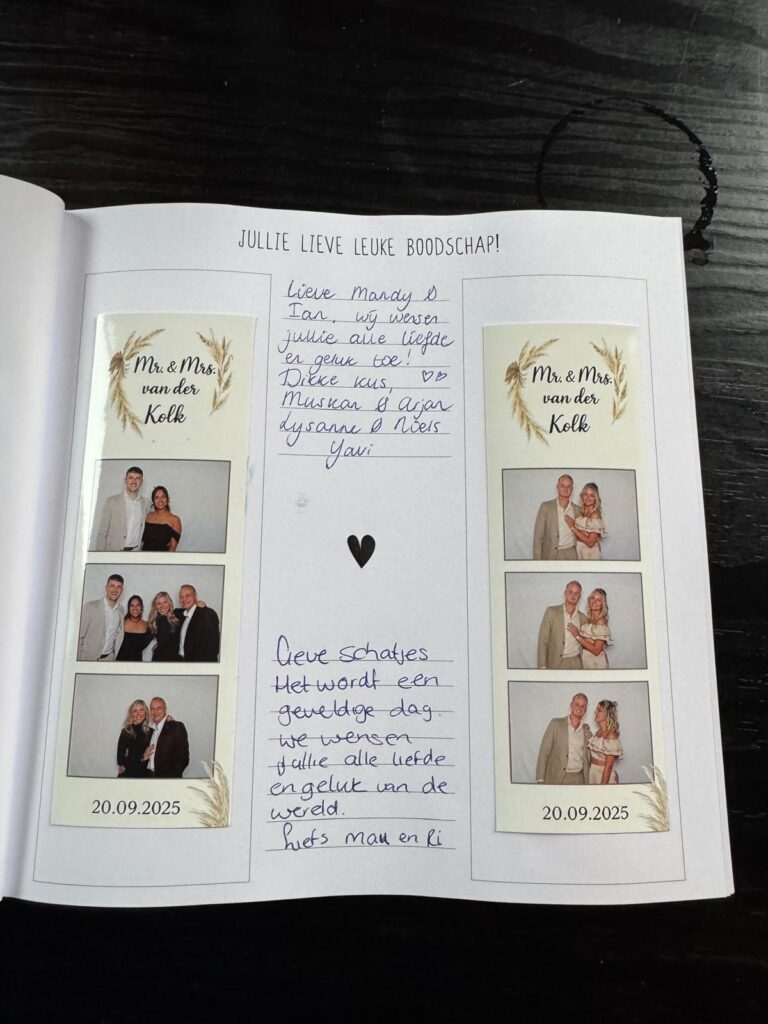 Gastenboek-bruiloft